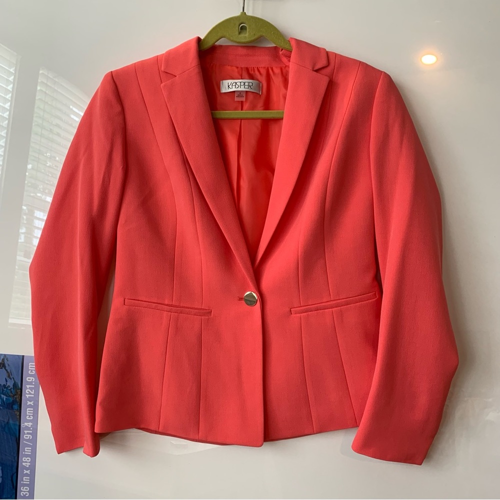 Coral one button blazer jacket like new